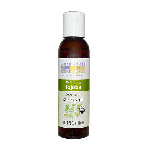 Aura Cacia Organics 100% Pure Skin Care Oil Jojoba - 4 Oz